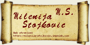 Milenija Stojković vizit kartica
